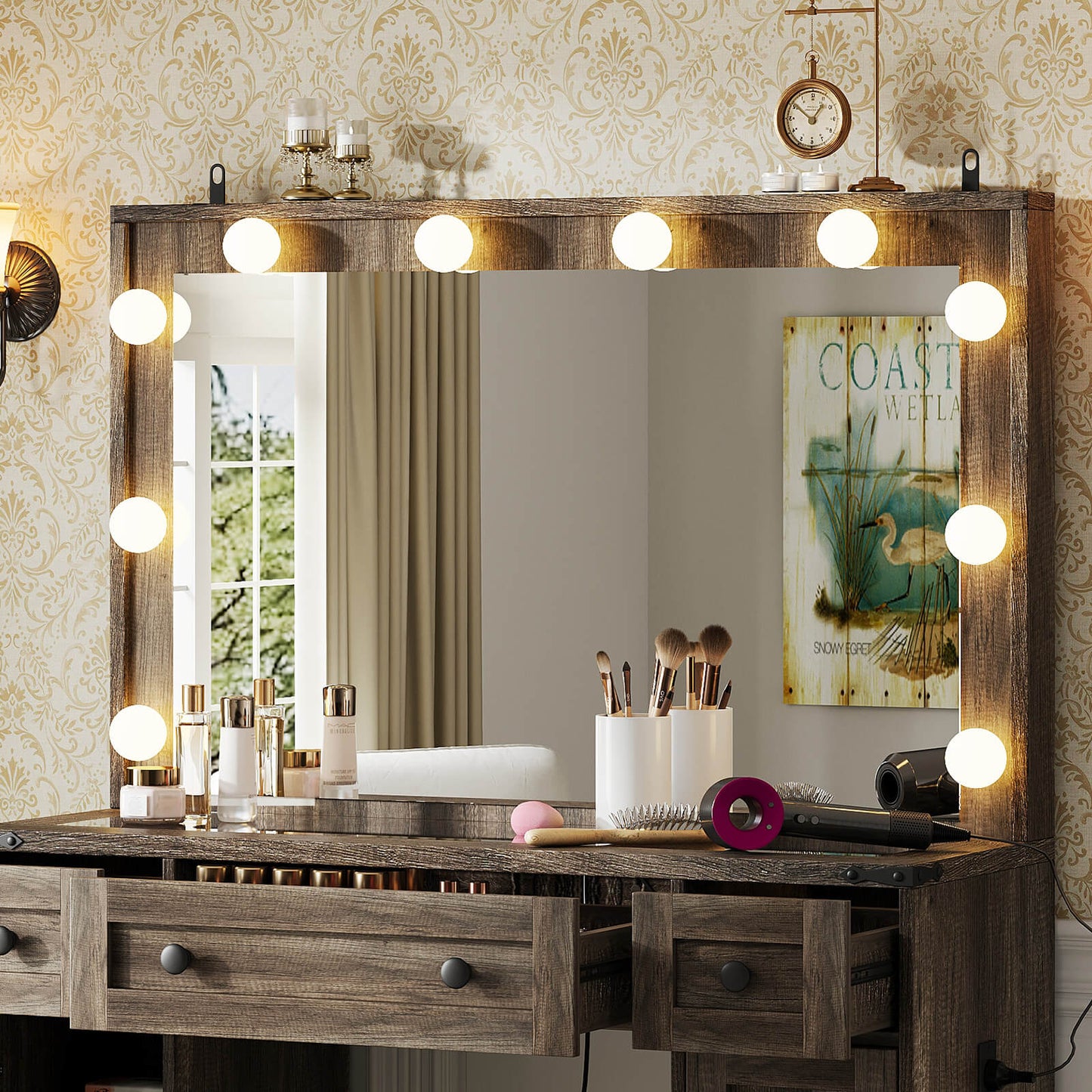Ciren 43" Makeup Vanity