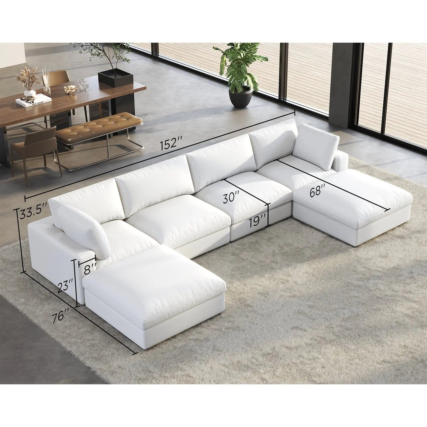 Montauk Down Filled Sectional Sofa