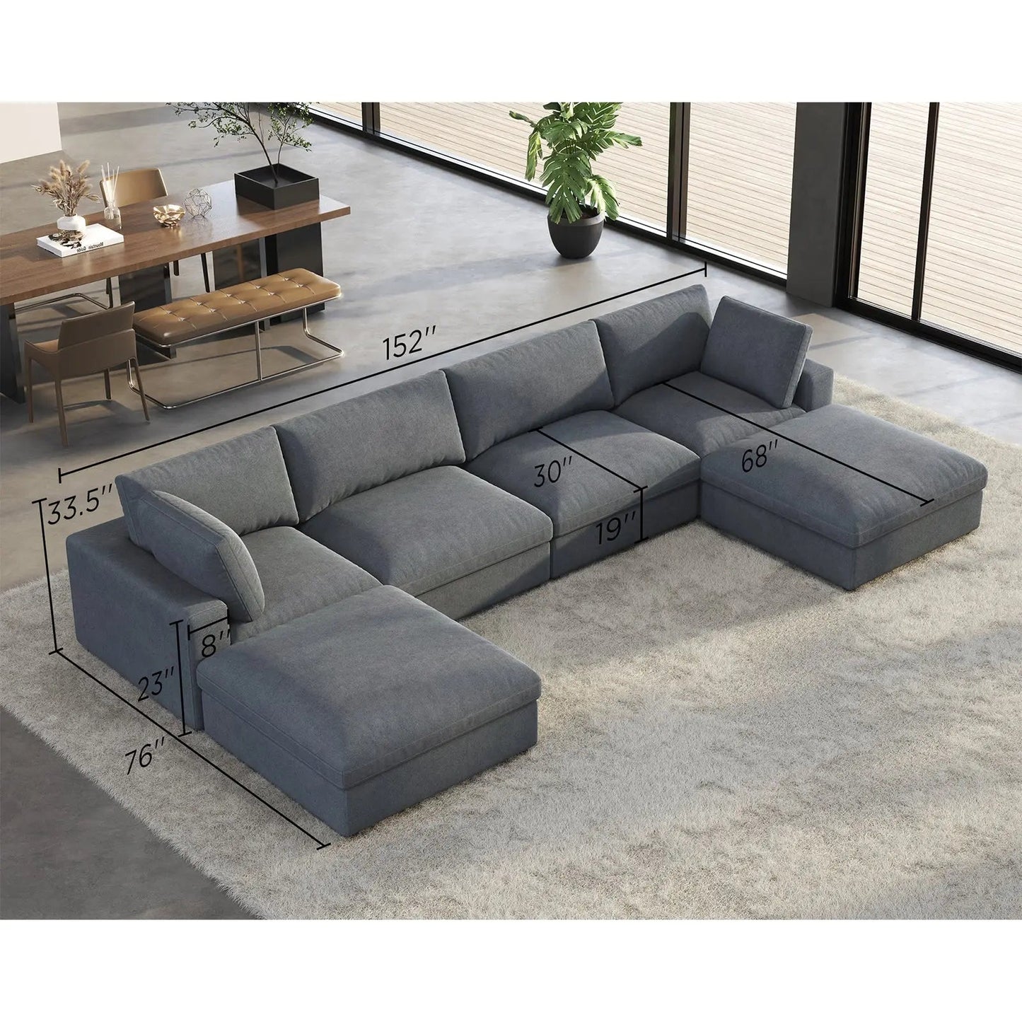 Montauk Down Filled Sectional Sofa