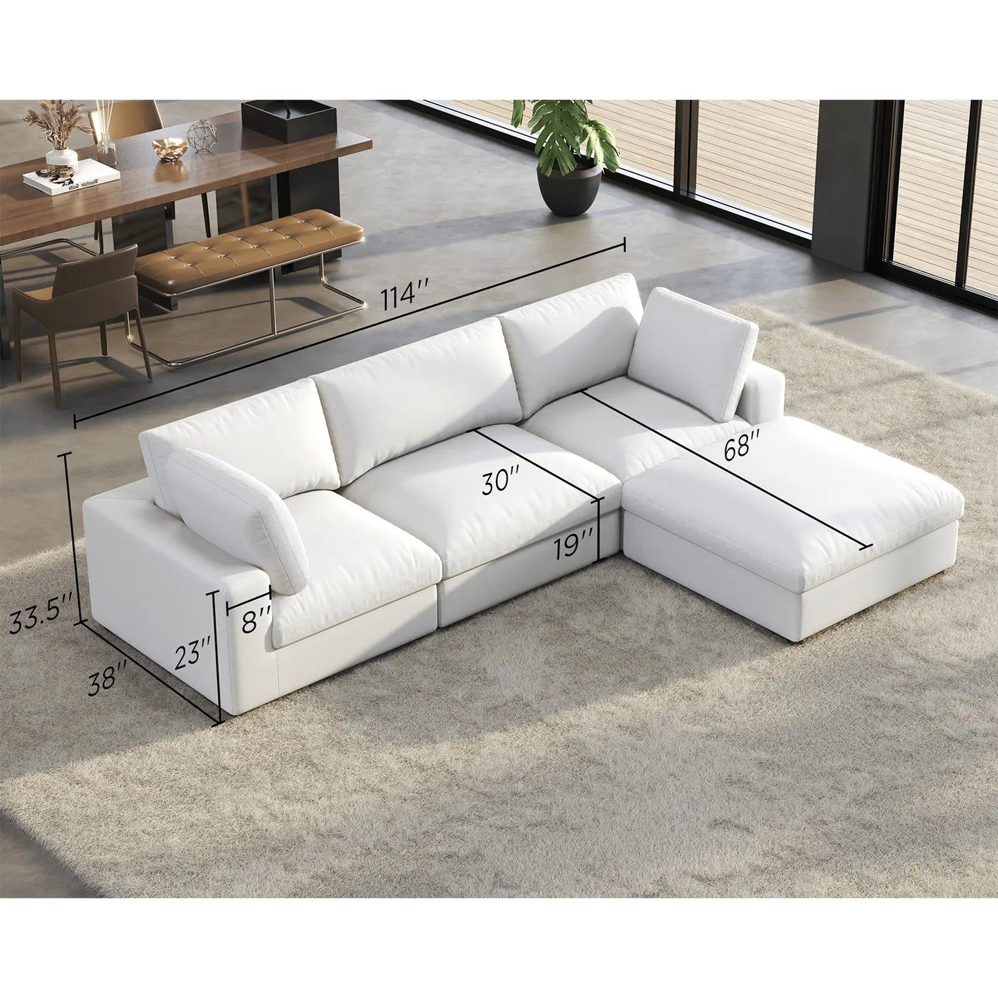Montauk Down Filled Sectional Sofa
