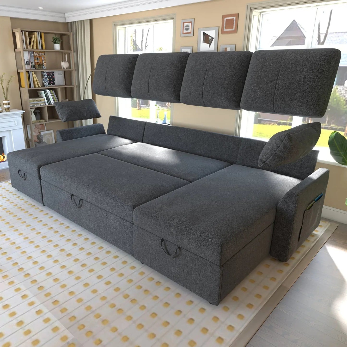 Easton 110" U-Shaped Sofa