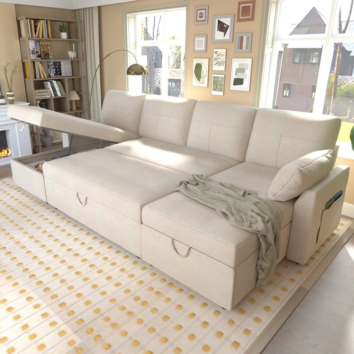 Easton 110" U-Shaped Sofa