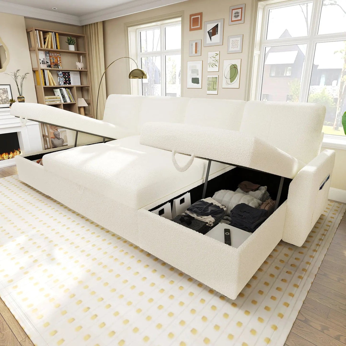 Easton 110" U-Shaped Sofa