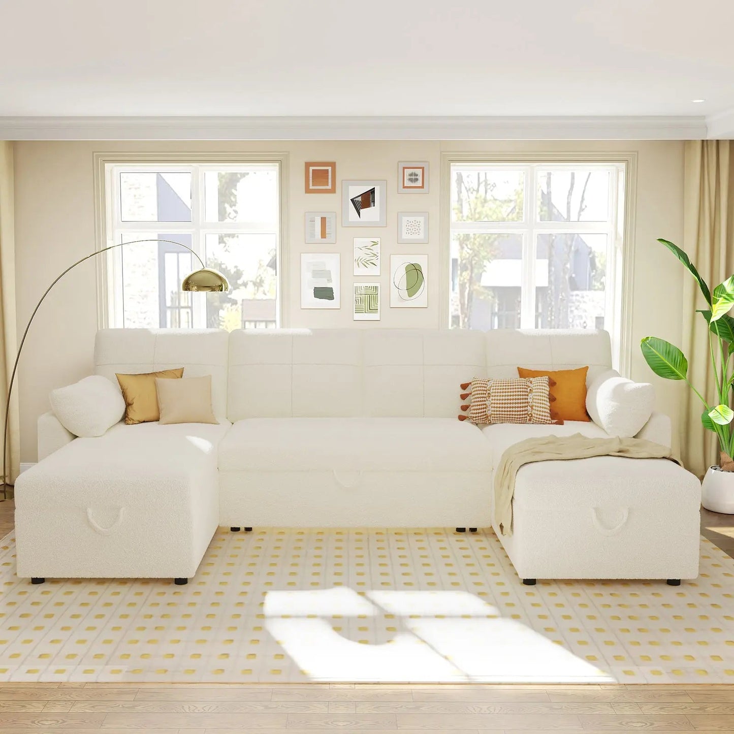 Easton 110" U-Shaped Sofa