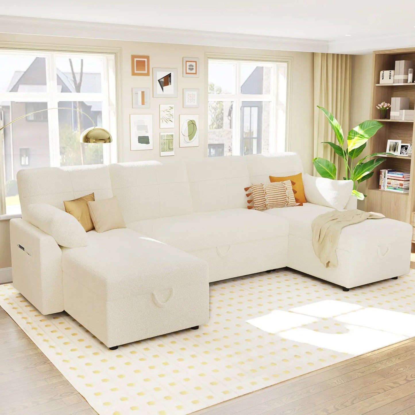 Easton 110" U-Shaped Sofa