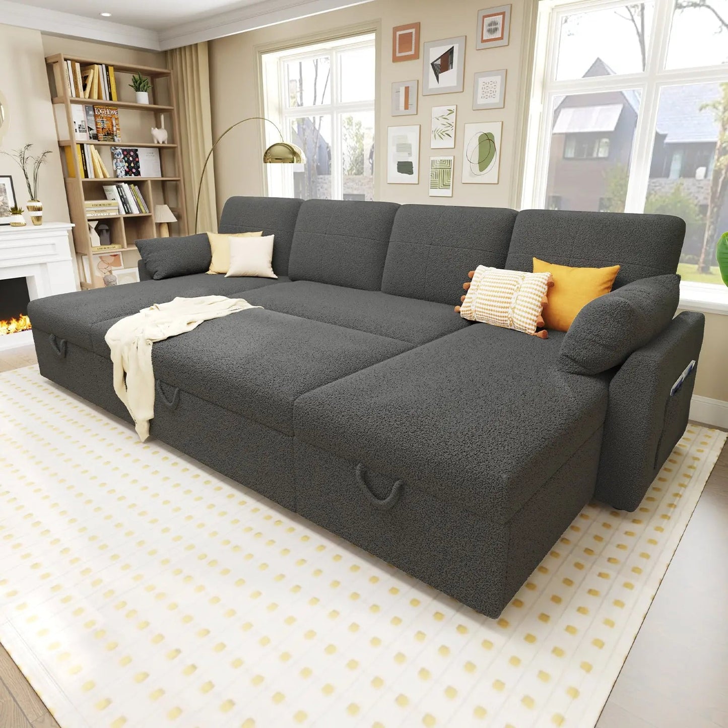 Easton 110" U-Shaped Sofa