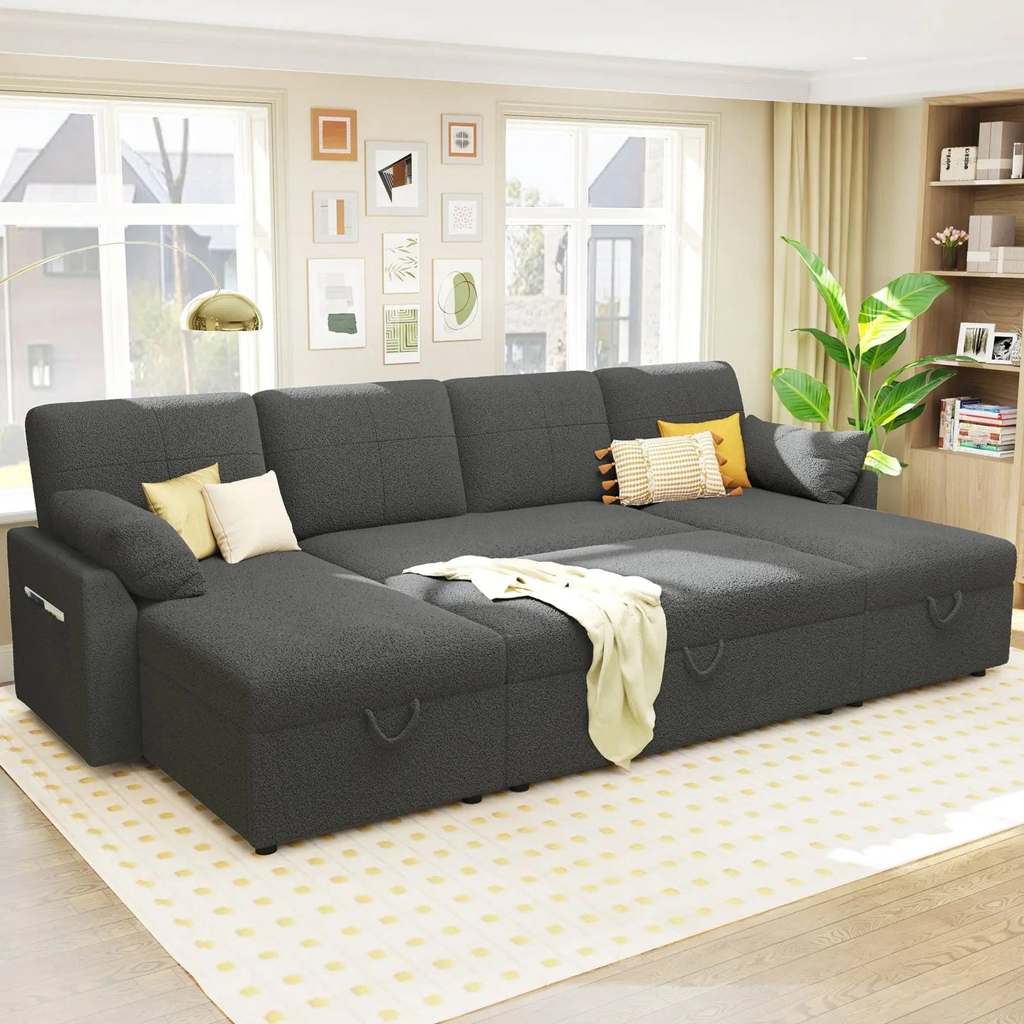Easton 110" U-Shaped Sofa