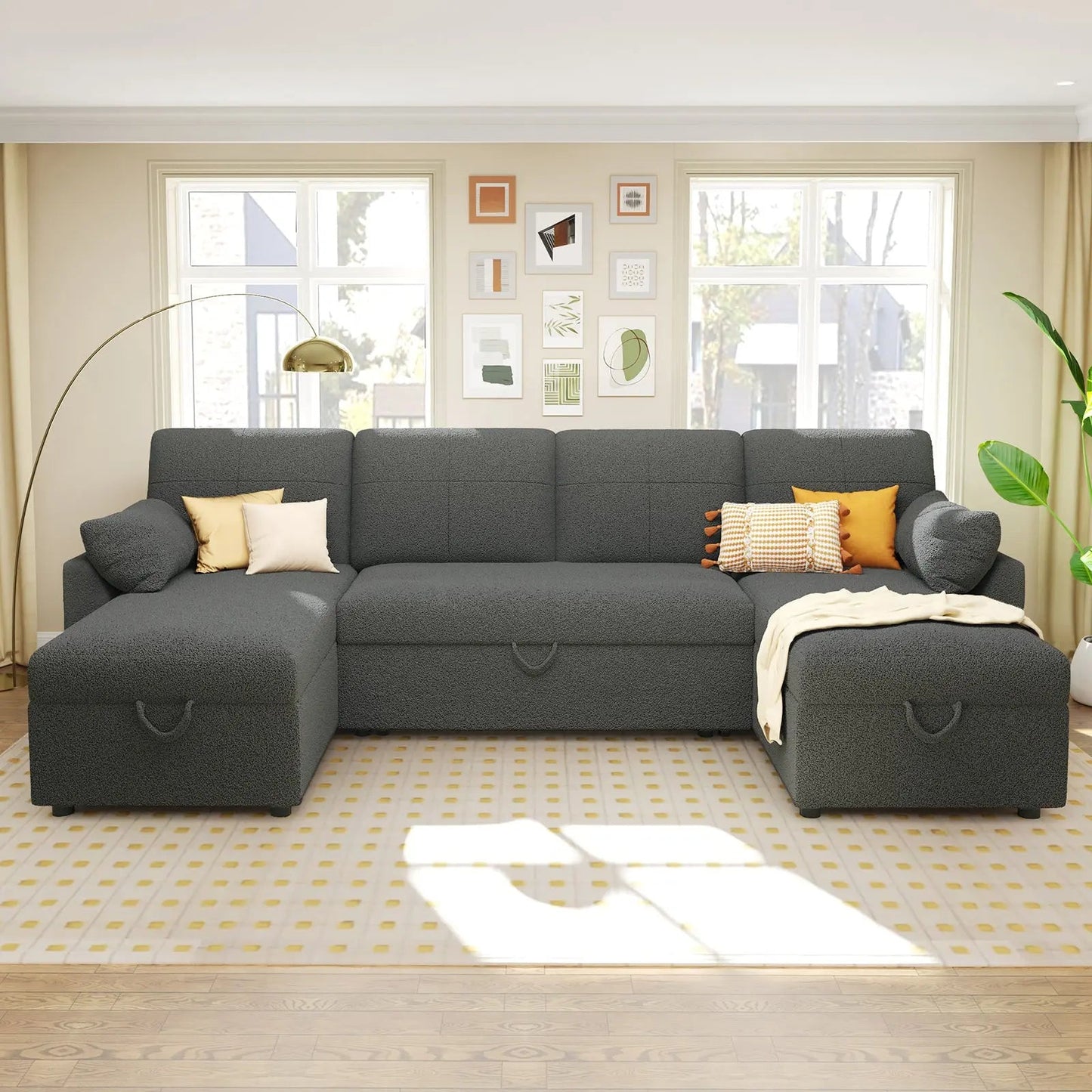 Easton 110" U-Shaped Sofa