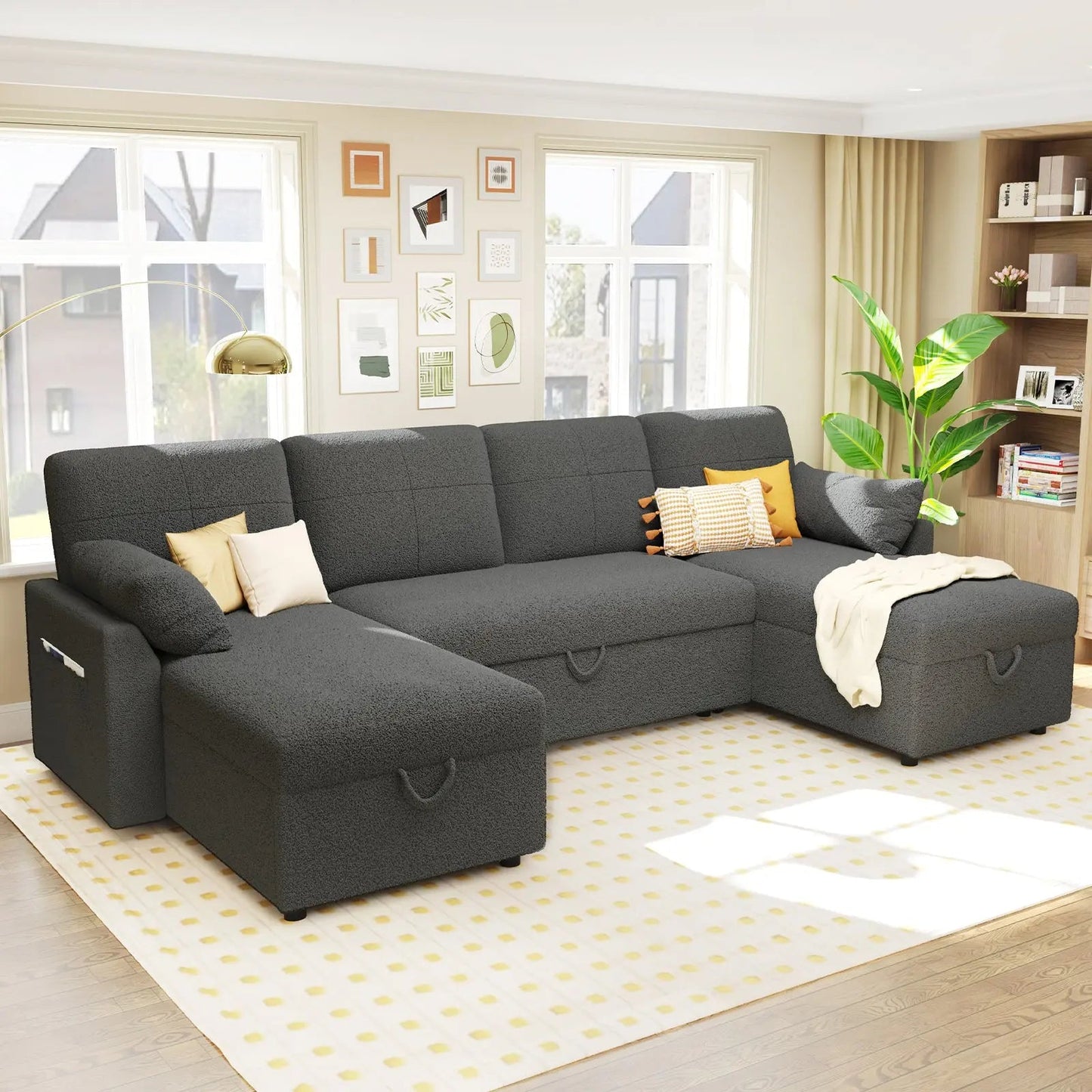 Easton 110" U-Shaped Sofa