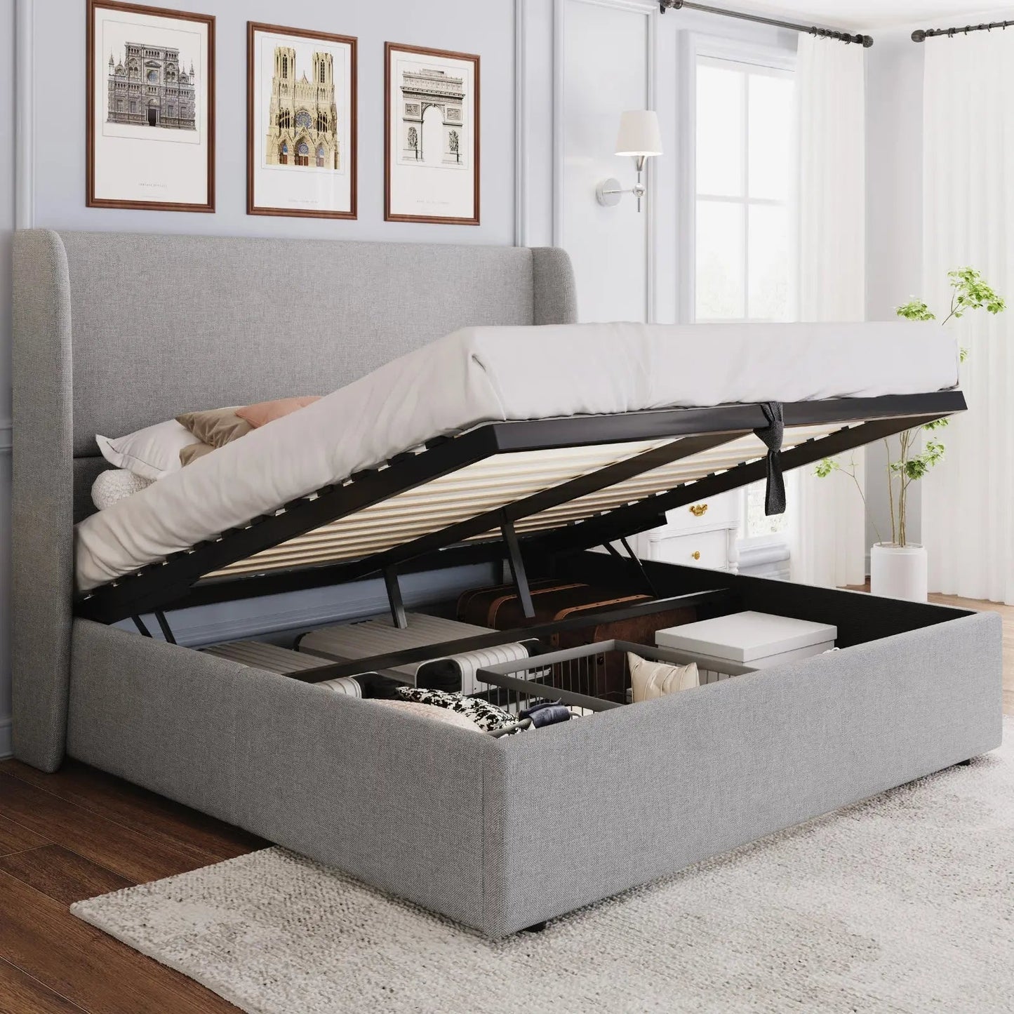 Slate Lift Storage Bed