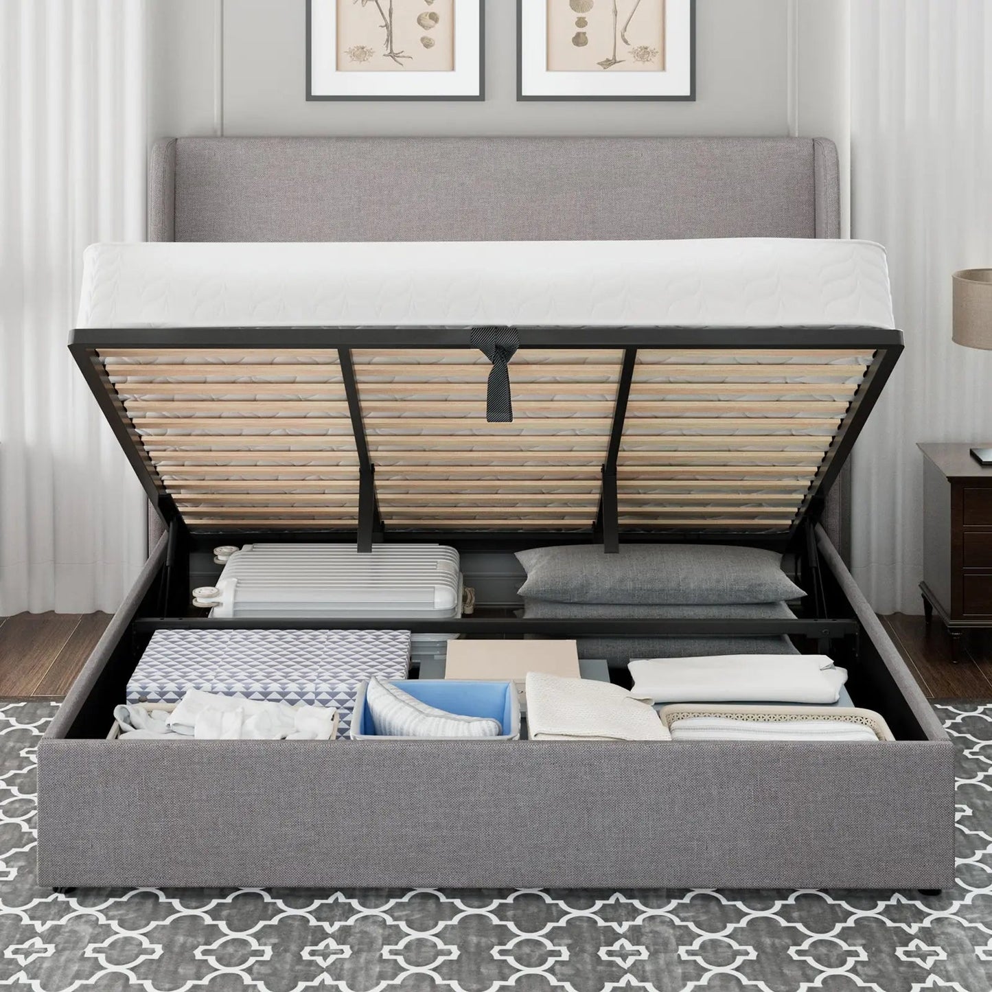 Slate Lift Storage Bed