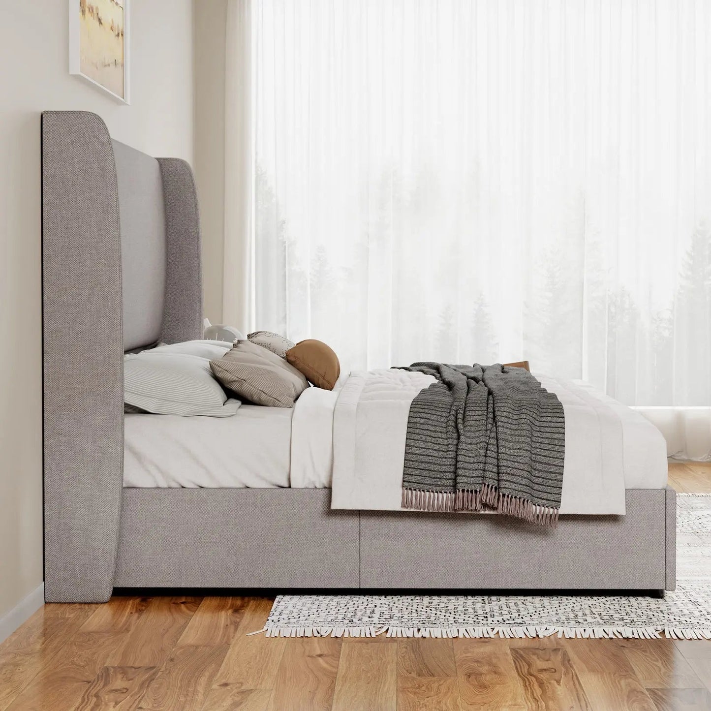 Slate Lift Storage Bed
