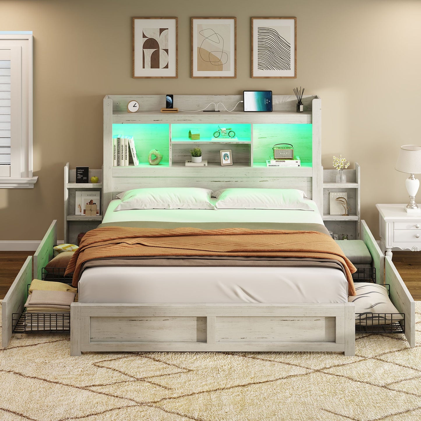 Cael Storage Bed Frame