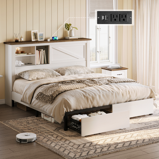Huxley 47.2"H Storage Bed Frame