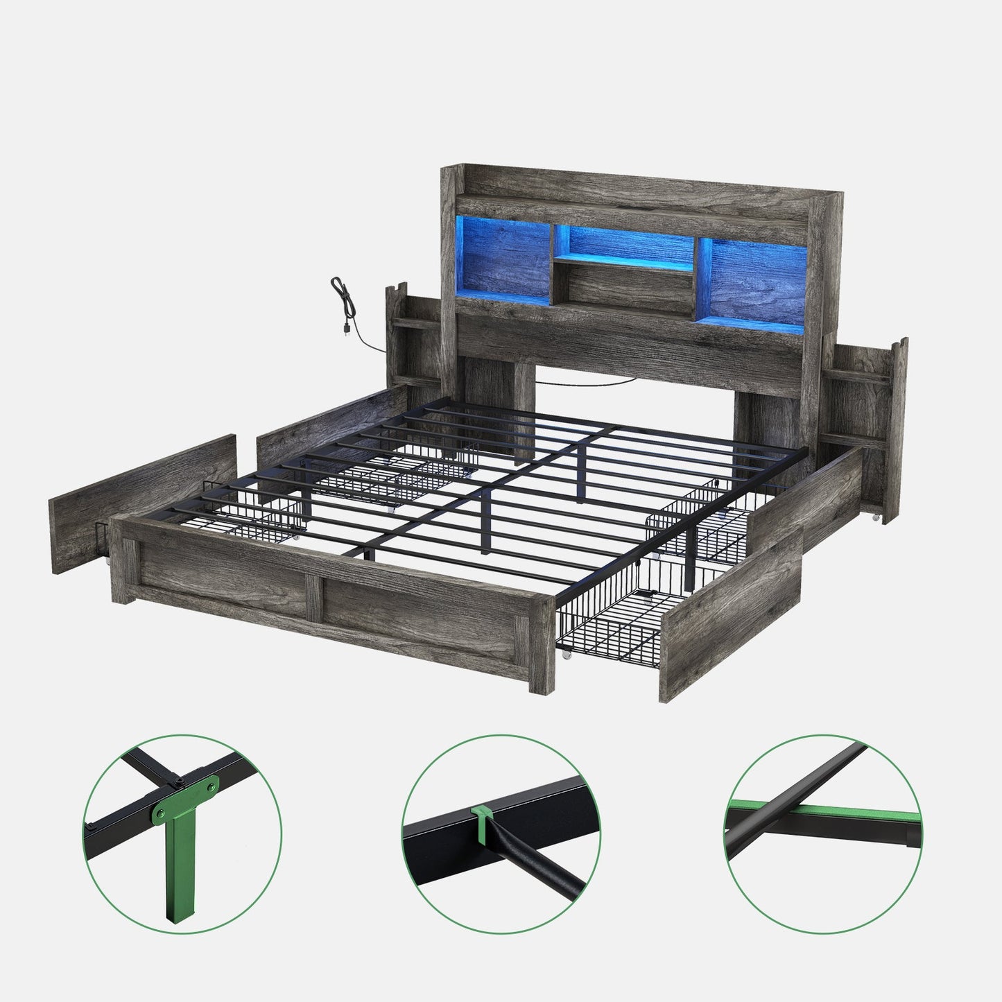 Cael Storage Bed Frame