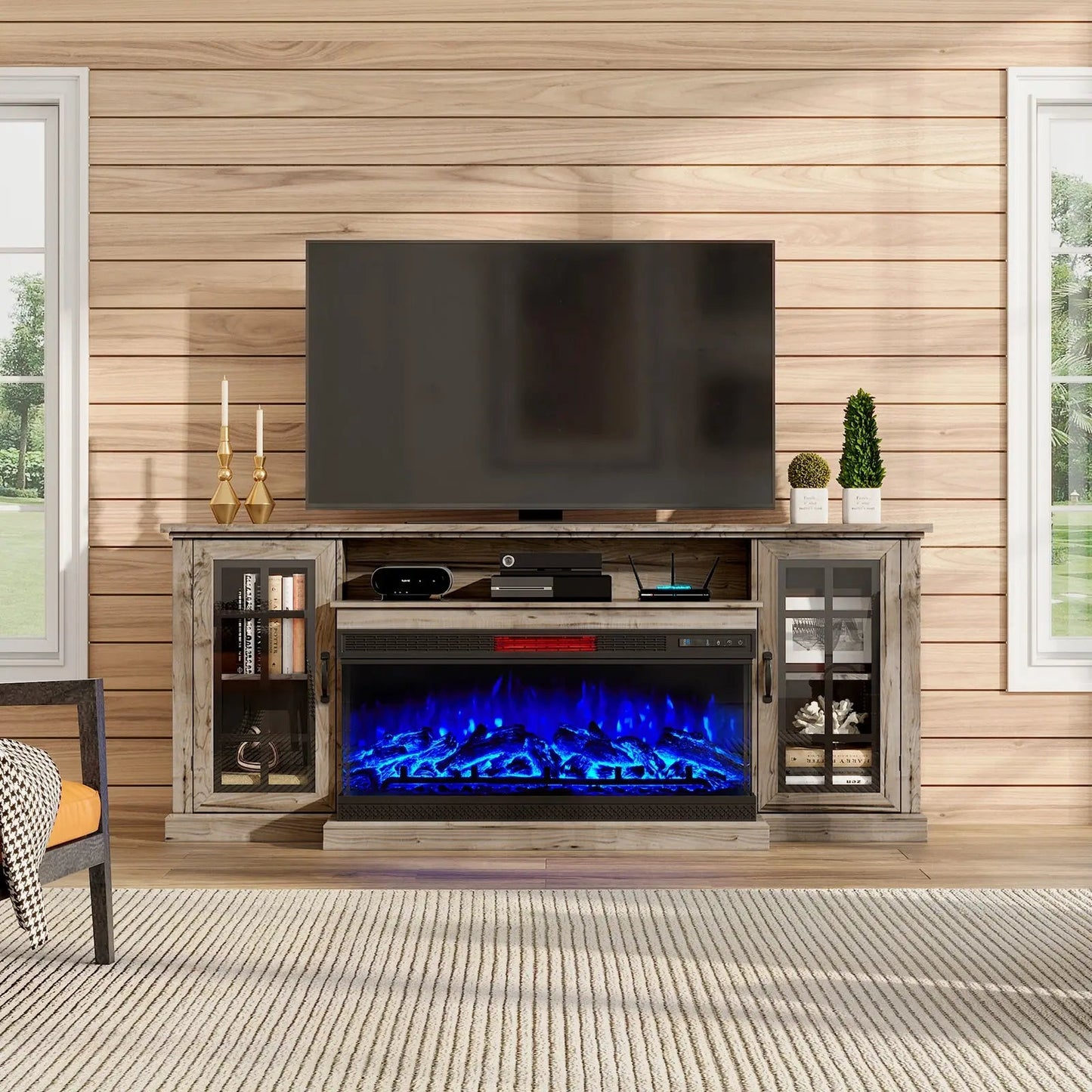 Panoply 75" Fireplace TV Stand